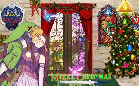 Zelda + Link Christmas by writerfairy on DeviantArt