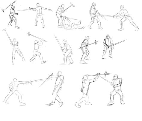 Anime Sword Fighting Poses / The beginning аниме би начало би: