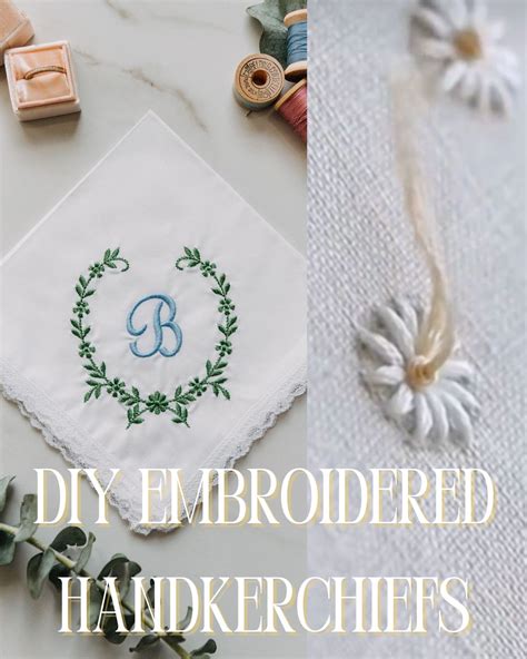 DIY Embroidered Handkerchief Ideas For Personalized Gifts - meshthread.com