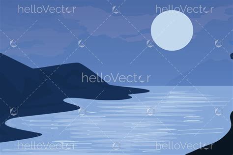 River Scene in Illustrative Clipart - Download Graphics & Vectors