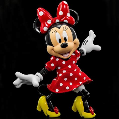 Herocross Hybrid Metal Figuration #027 Diseny Minnie Mouse in Red Dress Diecast Figure red