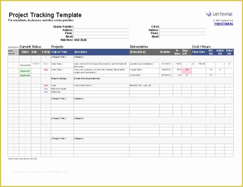 Project Tracker Excel Template Free Download Of Template Microsoft Fice ...