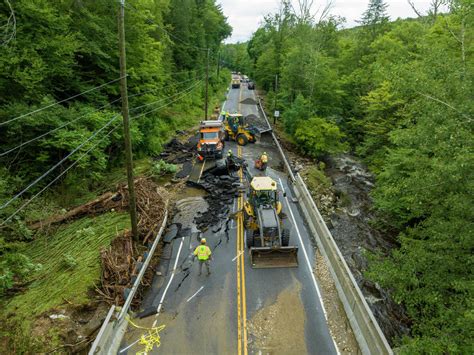 Heavy rains destroy roads and flood towns in parts of CT