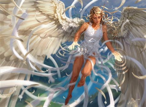 [Art] My full painting for Angel of Vitality! : r/magicTCG