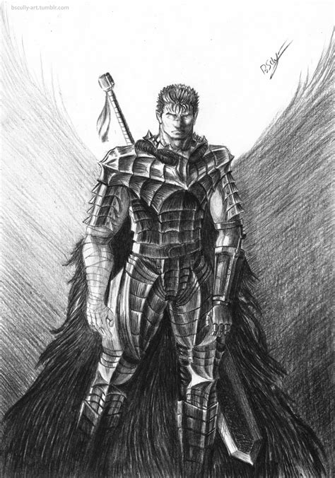 Since you guys liked my last charcoal drawing: here's a Guts in Berserker Armor : r/Berserk