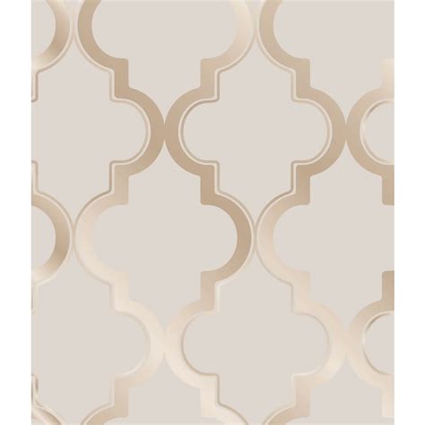 Tempaper Elements 56-sq ft Bronze gray Vinyl Geometric Peel and Stick ...