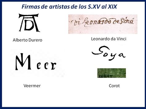 arte y artificios: AVERÍGUALO TODO SOBRE LA FIRMA DE LOS GRANDES ARTISTAS Y DE PASO, DE LA TUYA ...