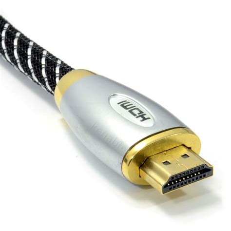 kenable HQ Braided 4k 2k High Speed HDMI TV Cable Metal Ends 1m