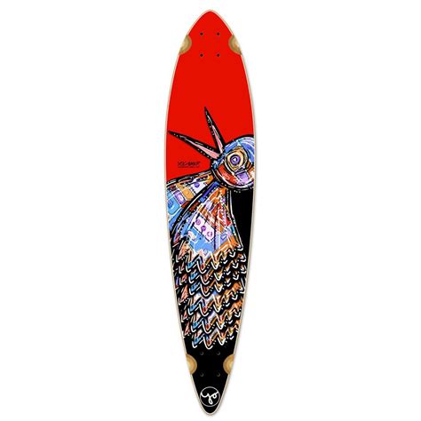 Punked Pintail Longboard Deck - The Bird Red – Longboards USA