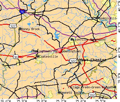 Downingtown, Pennsylvania (PA 19335) profile: population, maps, real estate, averages, homes ...