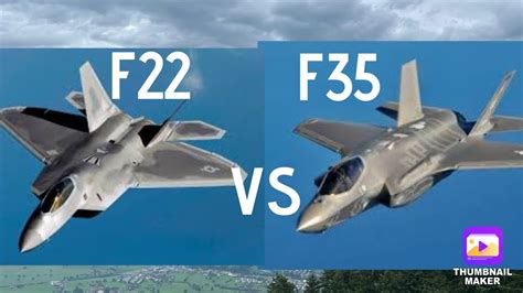 F22 VS F35 Comparison - YouTube