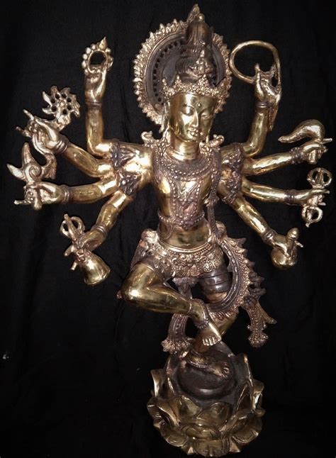 Garuda Vishnu Bronze Statue, Lord Vishnu Figurine, Hindu God, Brass ...