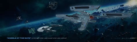 "Angels at the Gate" USS Wasp and Hornet | Star trek starships, Star trek ships, Star trek universe