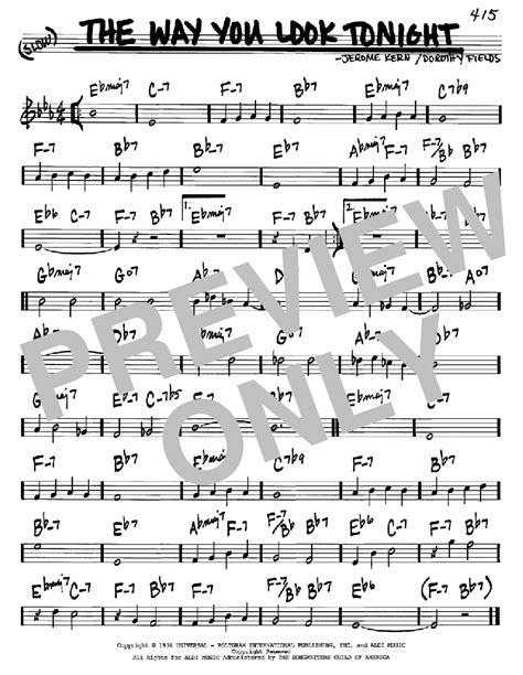 The Way You Look Tonight | Sheet Music Direct