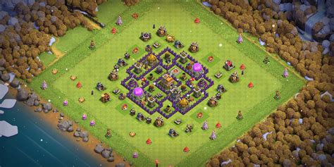 2023 TH7 Home Base Layout with Layout Copy Link - Base of Clans