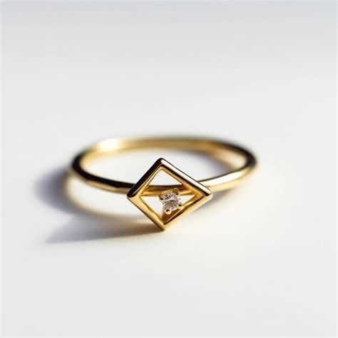 Premium AI Image | Beautiful karat gold ring rose gold colour with diamond