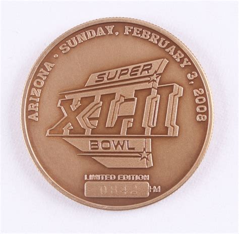 2007 Super Bowl XLII Giants vs. Patriots LE Official NFL Flip Coin in ...