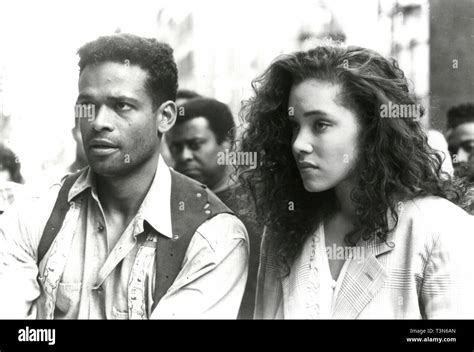 Director Mario Van Peebles and Michael Michele on the set of the movie ...