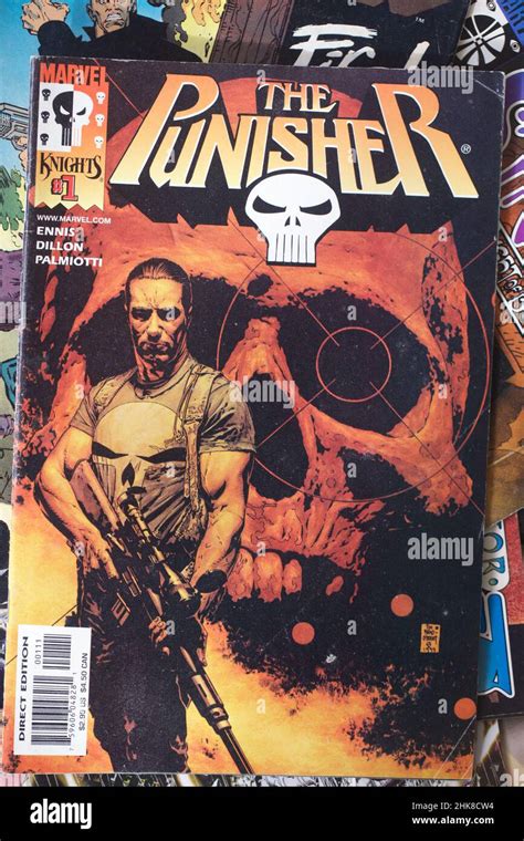 The Punisher comic book Stock Photo - Alamy