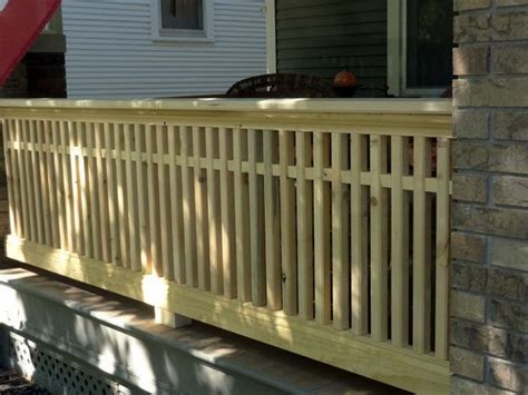 Craftsman Style Railing | Milestone: Thirty One Feet of Craftsman Style Porch Railing ...