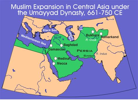 Muslim Expansion in Central Asia, 661-750 C.E.