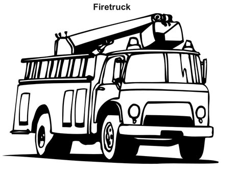Free Printable Fire Truck Coloring Pages For Kids - Afvere