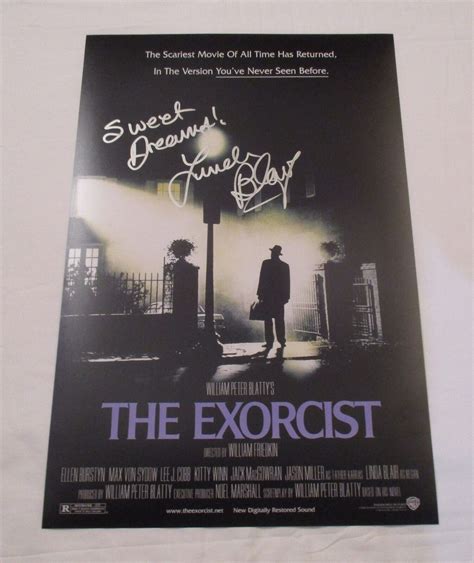 LINDA BLAIR SIGNED THE EXORCIST 12X18 MOVIE POSTER 2 | Autographia