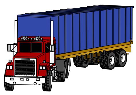 18 Wheeler Truck Clipart at GetDrawings | Free download