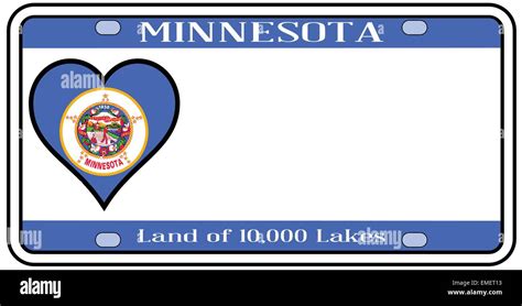 Minnesota License Plate Stock Vector Image & Art - Alamy