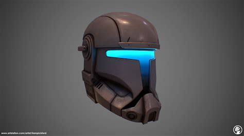 Republic Commando Helmet with HUD & Interior — polycount