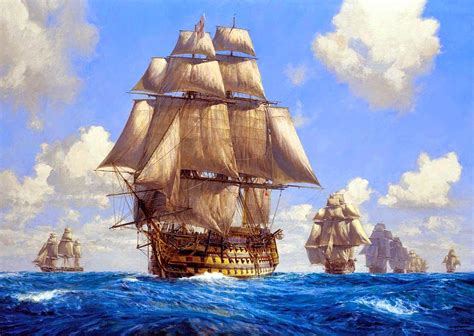 Geoff Hunt | Sailing ships, Old sailing ships, Ship art