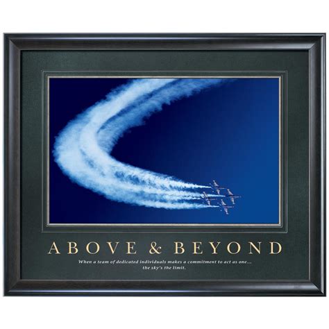 Above & Beyond Motivational Poster 733059 | Successories | Motivational posters, Inspirational ...