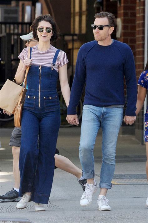 Mary Elizabeth Winstead and Ewan McGregor hold hands while on a stroll in New York City