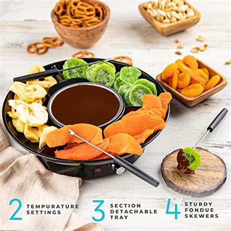 Kusini Electric Fondue Pot Set – Chocolate and Cheese Fondue ...