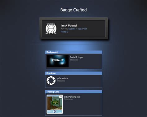 Steam Badges: Portal 2 Badge