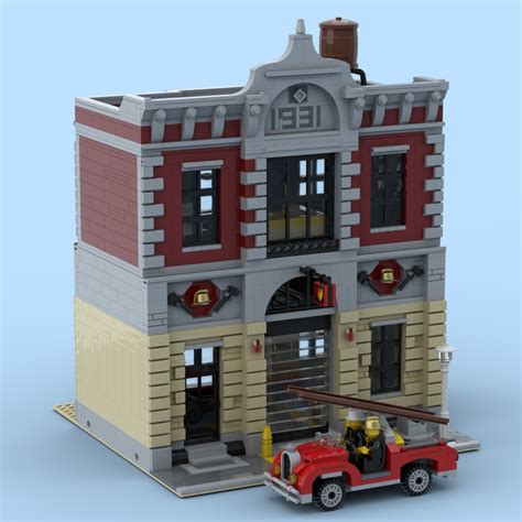 Modular Lego Fire Station Moc - Cabello Wallpaper