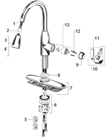 Moen Kitchen Faucet Repair Handle | Review Home Co