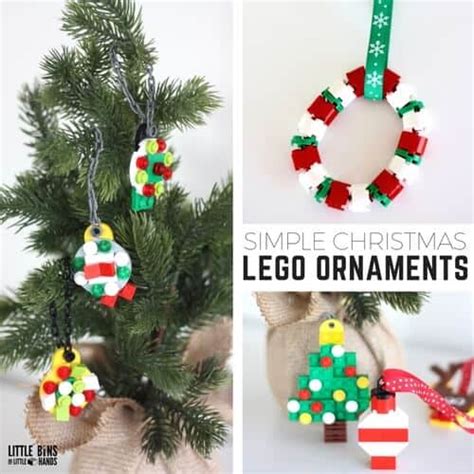 LEGO Christmas Ornaments For Kids To Make - Little Bins for Little Hands