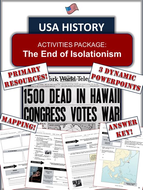 America and World War II - "The End of Isolationism" - 150+ Pages ...