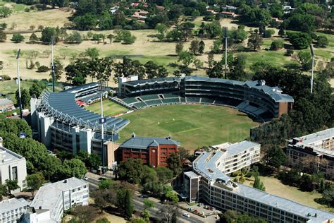 JOHANNESBURG, SOUTH AFRICA - September 24, 2016: Aerial view of ...