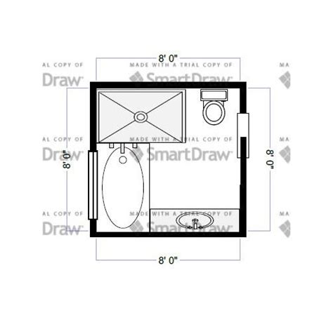 8X8 Bathroom Floor Plans - floorplans.click