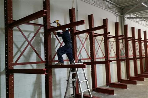 Used Cantilever Rack Installation