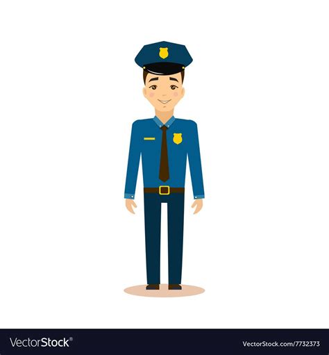 Policeman Royalty Free Vector Image - VectorStock | Vector images, Vector free, Vector