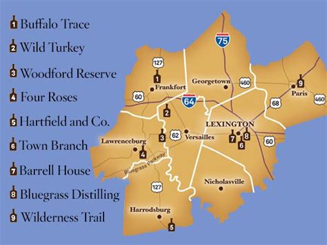 Kentucky Bourbon Trail Distilleries Map - My Maps