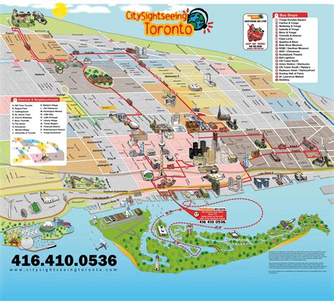 Toronto Tourist Attractions Map Printable Map Of Toronto Free | The Best Porn Website