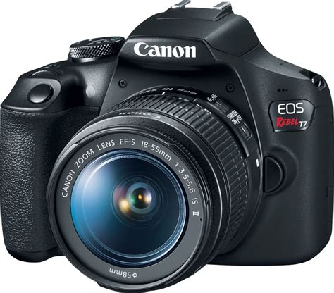 Canon EOS Rebel T7 DSLR Video Camera with 18-55mm Lens Black 2727C002 ...