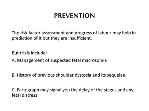 Shoulder Dystocia | PPT