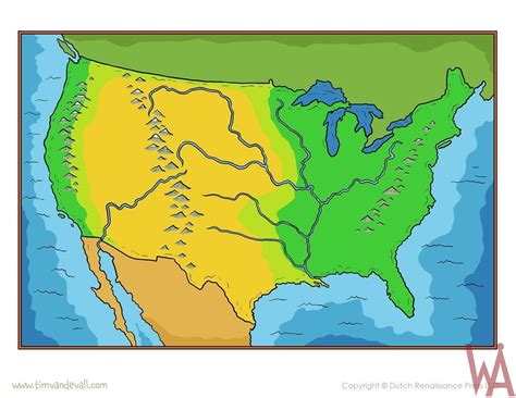 Blank Outline State Wise Map of the United States | WhatsAnswer