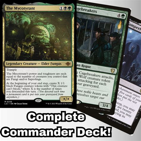 MTG Commander EDH Deck The Mycotyrant 100 Magic Cards Custom Deck ...