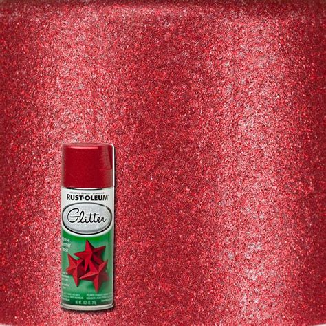 Rust-Oleum Specialty 10.25 oz. Red Glitter Spray Paint-268045 - The Home Depot